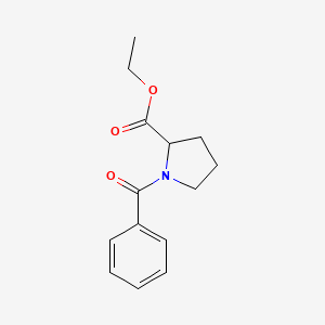 molecular formula C14H17NO3 B6612861 ethyl 1-benzoylpyrrolidine-2-carboxylate CAS No. 2649282-22-2
