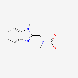Carbamic acid, methyl[(1-methyl-1H-benzimidazol-2-yl)methyl]-, 1,1-dimethylethyl ester