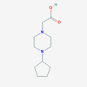 2-(4-Cyclopentylpiperazin-1-yl)acetic acid