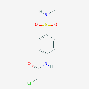 molecular formula C9H11ClN2O3S B6613015 2-Chloro-n-[4-(methylsulfamoyl)phenyl]acetamide CAS No. 22795-61-5