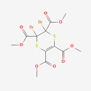 molecular formula C12H12Br2O8S2 B6613027 Tetramethyl 2,3-dibromo-2,3-dihydro-1,4-dithiine-2,3,5,6-tetracarboxylate CAS No. 94768-98-6
