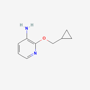 molecular formula C9H12N2O B6613039 2-(cyclopropylmethoxy)pyridin-3-amine CAS No. 1019521-65-3