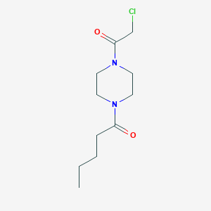 1-[4-(2-chloroacetyl)piperazin-1-yl]pentan-1-one