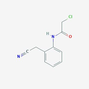 Acetamide, 2-chloro-N-[2-(cyanomethyl)phenyl]-