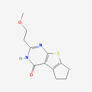 10-(2-methoxyethyl)-7-thia-9,11-diazatricyclo[6.4.0.0,2,6]dodeca-1(8),2(6),9-trien-12-one