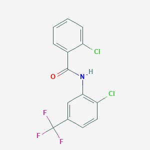 2-chloro-N-[2-chloro-5-(trifluoromethyl)phenyl]benzamide