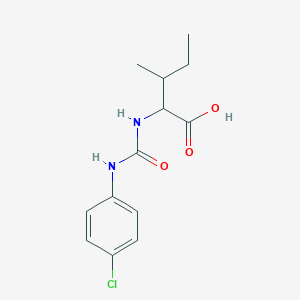 2-{[(4-chlorophenyl)carbamoyl]amino}-3-methylpentanoic acid