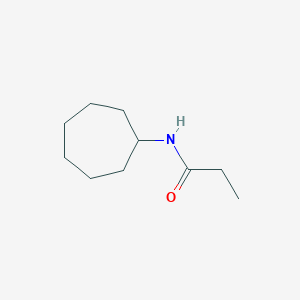 molecular formula C10H19NO B6613155 N-cycloheptylpropanamide CAS No. 544442-09-3