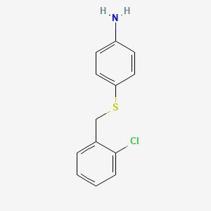 4-{[(2-chlorophenyl)methyl]sulfanyl}aniline