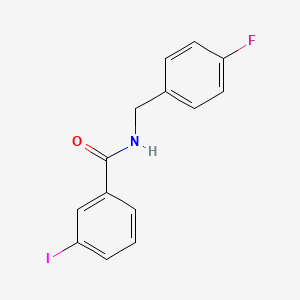 N-[(4-fluorophenyl)methyl]-3-iodobenzamide