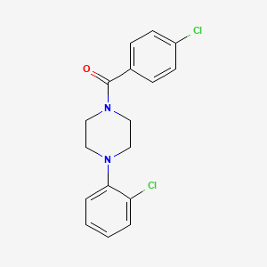 (4-Chlorophenyl)[4-(2-chlorophenyl)-1-piperazinyl]methanone