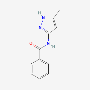 molecular formula C11H11N3O B6613209 Benzamide, N-(5-methyl-1H-pyrazol-3-yl)- CAS No. 52566-42-4