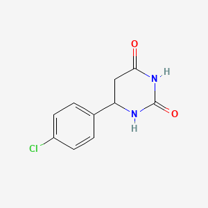 molecular formula C10H9ClN2O2 B6613217 6-(4-Chlorophenyl)-1,3-diazinane-2,4-dione CAS No. 39773-46-1