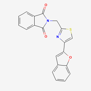 molecular formula C20H12N2O3S B6613254 2-{[4-(1-benzofuran-2-yl)-1,3-thiazol-2-yl]methyl}-2,3-dihydro-1H-isoindole-1,3-dione CAS No. 1803571-75-6