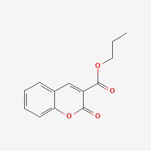 molecular formula C13H12O4 B6613271 2H-1-Benzopyran-3-carboxylic acid, 2-oxo-, propyl ester CAS No. 39497-12-6