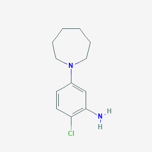 molecular formula C12H17ClN2 B6613317 5-(azepan-1-yl)-2-chloroaniline CAS No. 1175962-38-5