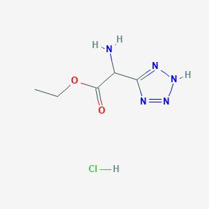 ethyl 2-amino-2-(1H-1,2,3,4-tetrazol-5-yl)acetate hydrochloride