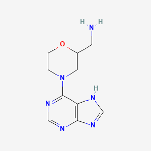 [4-(7H-purin-6-yl)morpholin-2-yl]methanamine