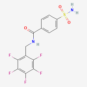 n-(2,3,4,5,6-Pentaflouro-benzyl)-4-sulfamoyl-benzamide