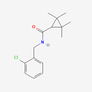 N-[(2-chlorophenyl)methyl]-2,2,3,3-tetramethylcyclopropane-1-carboxamide