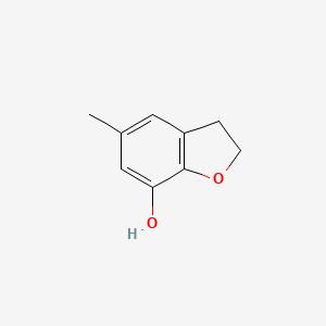 molecular formula C9H10O2 B6613386 5-methyl-2,3-dihydro-1-benzofuran-7-ol CAS No. 700866-36-0