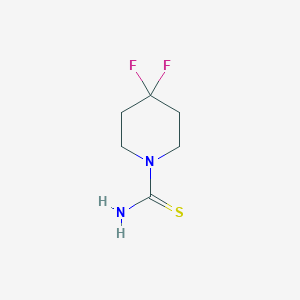 molecular formula C6H10F2N2S B6613416 4,4-difluoropiperidine-1-carbothioamide CAS No. 860344-90-7