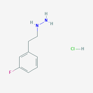molecular formula C8H12ClFN2 B6613421 [2-(3-fluorophenyl)ethyl]hydrazine hydrochloride CAS No. 1197234-62-0