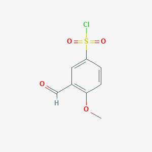 3-formyl-4-methoxybenzene-1-sulfonyl chloride