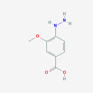 molecular formula C8H10N2O3 B6613572 4-hydrazinyl-3-methoxybenzoic acid CAS No. 744180-25-4
