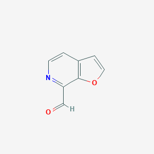 molecular formula C8H5NO2 B066136 Furo[2,3-c]pyridine-7-carbaldehyde CAS No. 193750-93-5