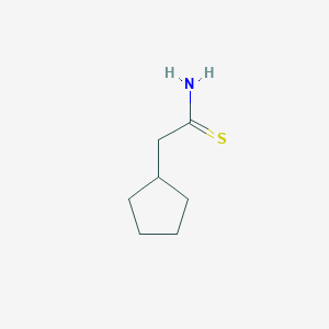 molecular formula C7H13NS B6613602 2-cyclopentylethanethioamide CAS No. 1247369-69-2