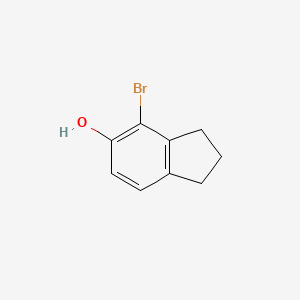 molecular formula C9H9BrO B6613643 4-bromo-2,3-dihydro-1H-inden-5-ol CAS No. 32337-84-1