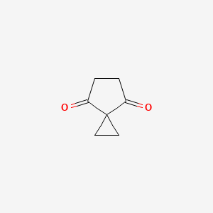 molecular formula C7H8O2 B6613715 螺[2.4]庚烷-4,7-二酮 CAS No. 1056970-88-7