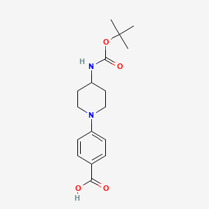4-(4-{[(tert-butoxy)carbonyl]amino}piperidin-1-yl)benzoic acid