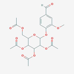 4-formyl-2-methoxyphenyl 2,3,4,6-tetra-O-acetylhexopyranoside