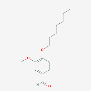 molecular formula C15H22O3 B6613794 4-(Heptyloxy)-3-methoxybenzaldehyde CAS No. 5438-59-5