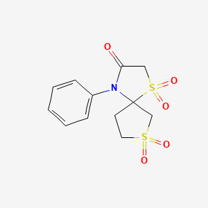 4-phenyl-1lambda6,7lambda6-dithia-4-azaspiro[4.4]nonane-1,1,3,7,7-pentone