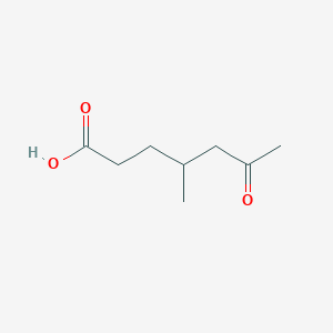 molecular formula C8H14O3 B6613819 4-methyl-6-oxoheptanoic acid CAS No. 58447-40-8