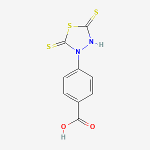 molecular formula C9H6N2O2S3 B6613844 4-(2,5-Dithioxo-1,3,4-thiadiazolidin-3-yl)benzoic acid CAS No. 7803-72-7