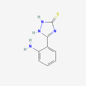 molecular formula C8H8N4S B6613869 3-(2-Aminophenyl)-4H-1,2,4-triazole-5-thiol CAS No. 174574-09-5