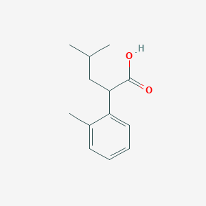 4-methyl-2-(2-methylphenyl)pentanoic acid