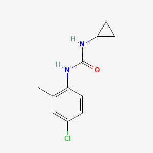 molecular formula C11H13ClN2O B6613916 1-(4-Chloro-2-methylphenyl)-3-cyclopropylurea CAS No. 64393-12-0