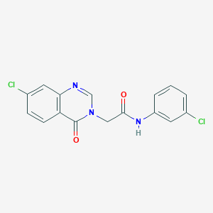 2-(7-Chloro-4-oxo-3(4H)-quinazolinyl)-N-(3-chlorophenyl)acetamide