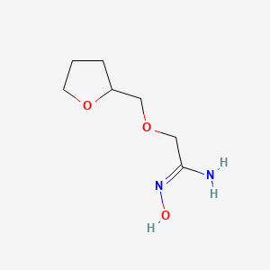 molecular formula C7H14N2O3 B6613938 N'-hydroxy-2-[(oxolan-2-yl)methoxy]ethanimidamide CAS No. 1016508-01-2
