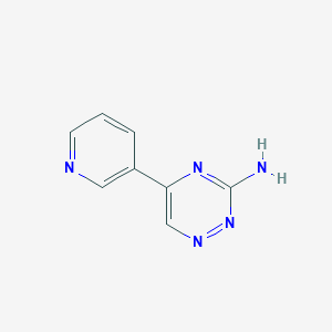 molecular formula C8H7N5 B6613978 5-(pyridin-3-yl)-1,2,4-triazin-3-amine CAS No. 1094454-64-4