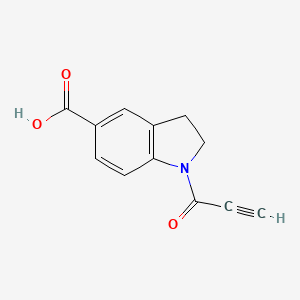 molecular formula C12H9NO3 B6613984 1-(prop-2-ynoyl)-2,3-dihydro-1H-indole-5-carboxylic acid CAS No. 1152562-41-8