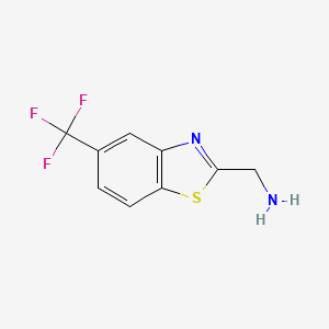 [5-(trifluoromethyl)-1,3-benzothiazol-2-yl]methanamine