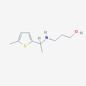 3-{[1-(5-methylthiophen-2-yl)ethyl]amino}propan-1-ol