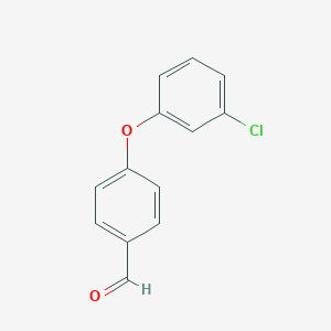 molecular formula C13H9ClO2 B066140 4-(3-Chlorophenoxy)benzaldehyde CAS No. 164522-90-1
