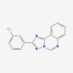 molecular formula C15H9ClN4 B6614031 2-(3-氯苯基)-[1,2,4]三唑并[1,5-c]喹唑啉 CAS No. 847783-54-4
